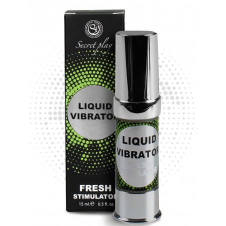 Liquide vibrant effet frais à la menthe unisexe 15ml