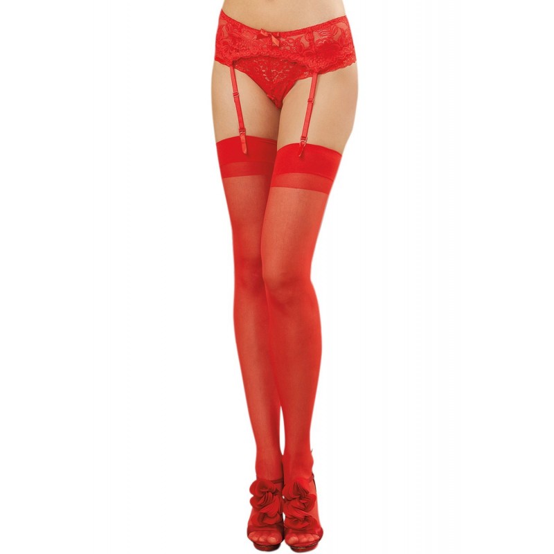 Bas avec liseret à l'arrière 