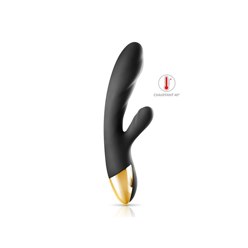 Rabbit Luxe USB, chauffant, double moteurs, silencieux avec stimulateur de clirotis