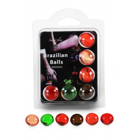 Boules de massage Brésiliennes multi-saveurs  x 6