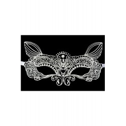 Loup petit chat brodé blanc...