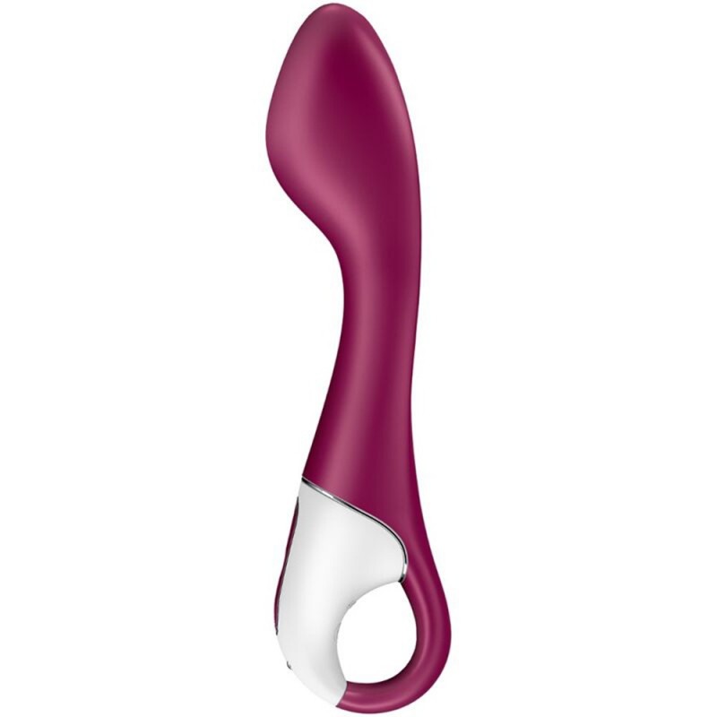 Vibromasseur point G chauffant connecté USB rouge Hot Spot Satisfyer