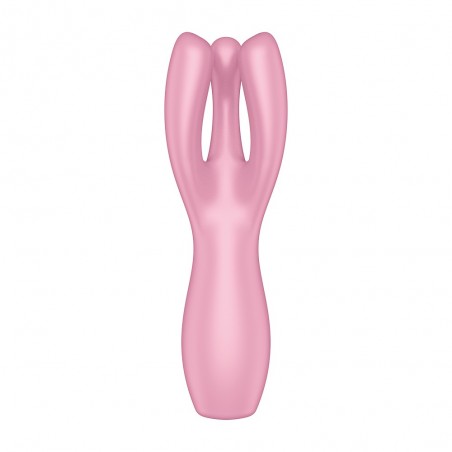 Vibromasseur point G avec stimulateur de clitoris USB rose Threesome 3 Satisfyer