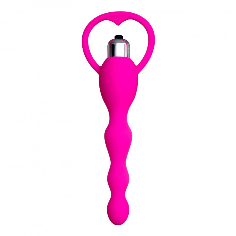 Chapelet anal vibrant rose AOP-057