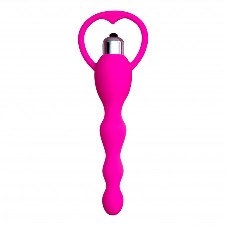 Chapelet anal vibrant rose AOP-057