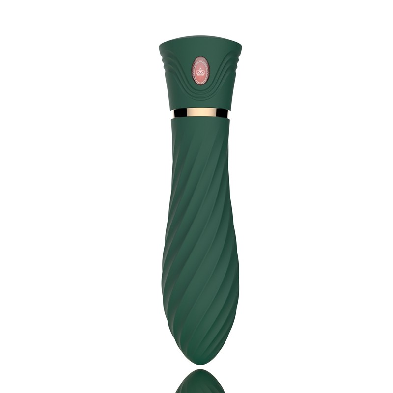Vibromasseur Luxury USB vert 6 vitesses, 14,50 cm