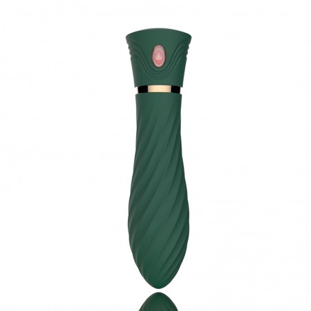 Vibromasseur Luxury USB vert 6 vitesses, 14,50 cm