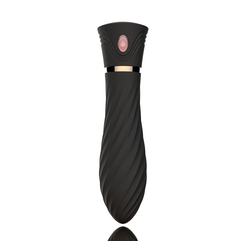 Vibromasseur Luxury USB noir 6 vitesses, 14,50 cm
