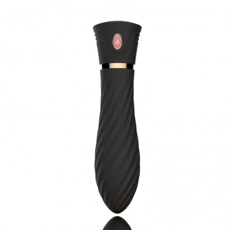 Vibromasseur Luxury USB noir 6 vitesses, 14,50 cm