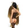 Bodystocking fantaisie noir Magical mistress - PH0112BLK