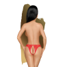 Culotte ouverte rouge Naughty valentine - PH0121RED