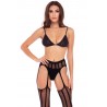 STRAIGHT UP 3PC GARTER SET