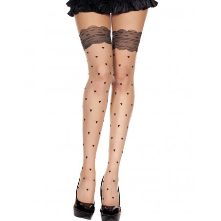 Faux heart and lace top design