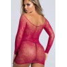 Wide contrast lace sheer thigh