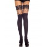 Lace top spandex thigh hi with