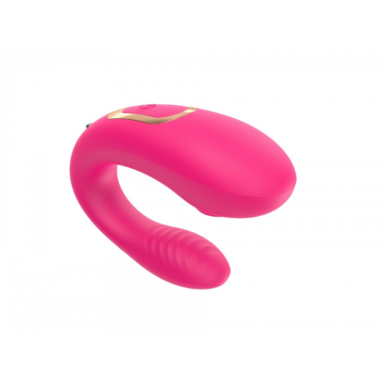 Vibromasseur de couple USB avec stimulateur de clitoris avec télécommande