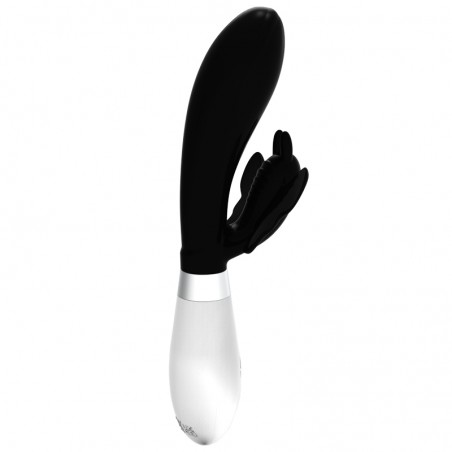 Vibromasseur rabbit Noir et blanc - 21,2 cm