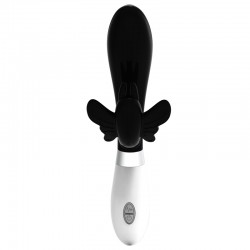 Vibromasseur rabbit Noir et blanc - 21,2 cm