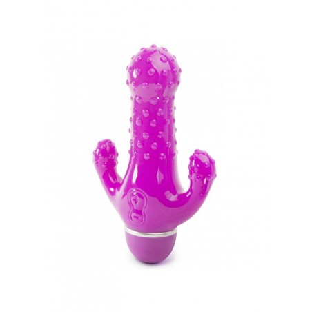 Vibromasseur violet articulé triple stimulation