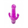 Vibromasseur violet articulé triple stimulation