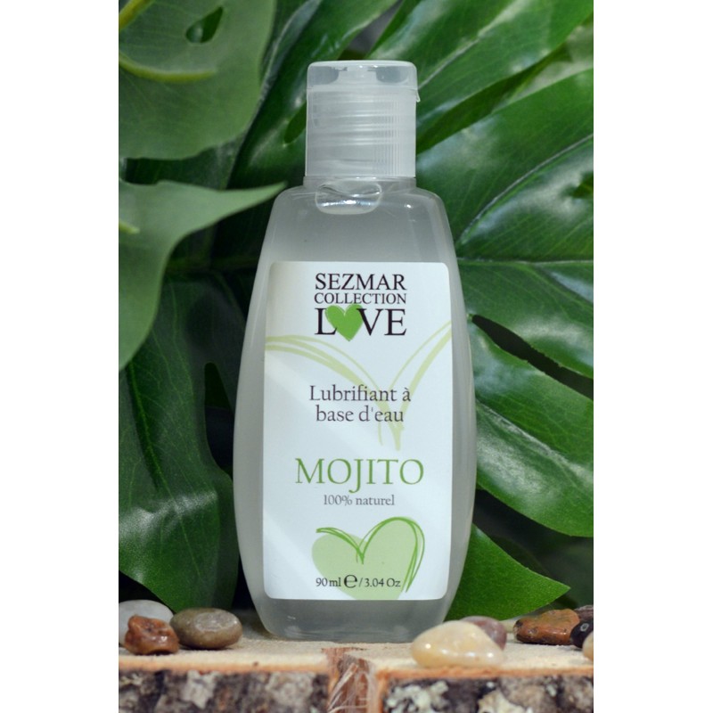 Lubrifiant à base d'eau 100% naturel Mojito 90 ml - SEZ084