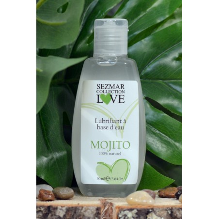 Lubrifiant à base d'eau 100% naturel Mojito 90 ml - SEZ084