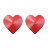 Paire de nipples cœur métal couleur rouge