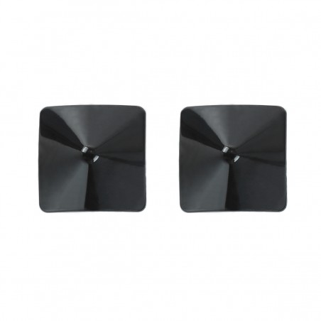 Paire de nipples carré métal couleur noir