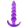 Plug anal perlé violet 12cm de long