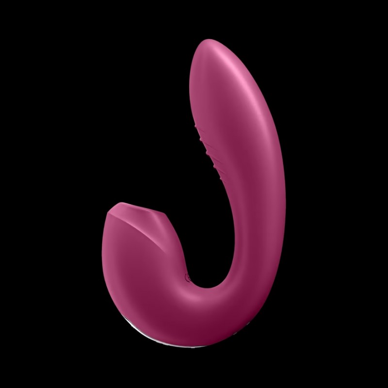 Vibromasseur point G avec stimulateur clitoris connecté USB rouge Sunray Satisfyer