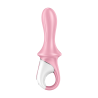 Vibromasseur anal gonflant connecté rose USB Air Pump Booty 5+ Satisfyer