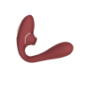 2 EN 1 stimulateur de clitoris par succion et vibromasseur point G USB bordeau flexible, waterproof