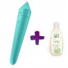 OFFRE DUO Vibromasseur connecté turquoise USB Ultra Power Bullet 8 Satisfyer  + 1 LUBRIFIANT SEZMAR 90ML
