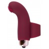 Doigt chinois vibrant bordeau avec picots flexibles