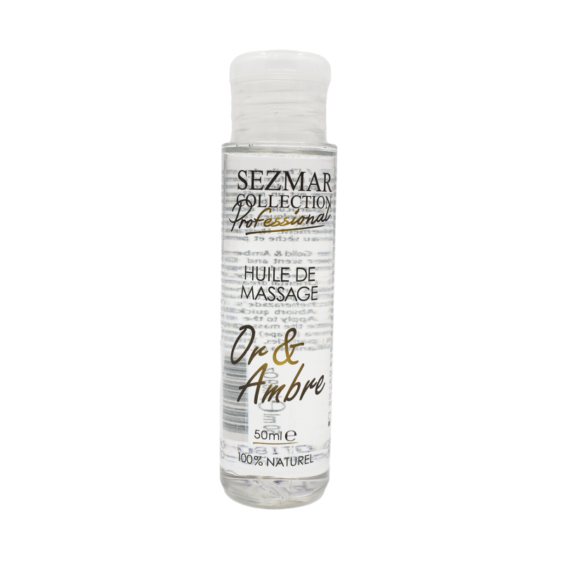 Huile de massage professionnelle Ambre & Or 50ml