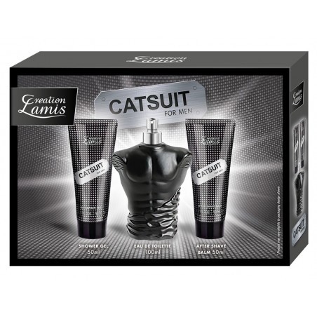 Coffret Eau de toilette Catsuit for Men, gel douche et un baume après rasage