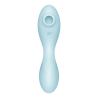 Vibromasseur connecté 3 en 1 Bleu USB Curvy Trinity 5+