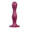 Gode ventouse  Satisfyer Double Ball-R : sans aucune vibration ni batterie, deux boules lestées à l’intérieur font vibrer ce god