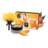 Ce mini coffret contient une poudre corporelle saveur mangue sans sucre ajouté et un plumeau assorti.Les 75 grammes de poudre