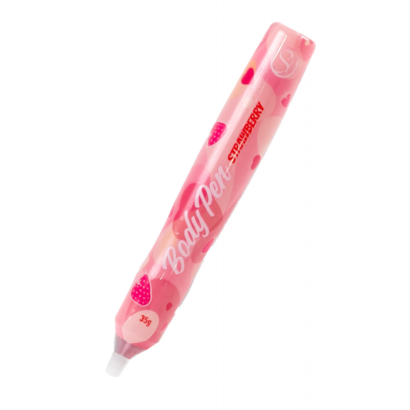 Stylo corporel bodypaint comestible fraise