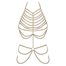 Chaines de corps en métal doré