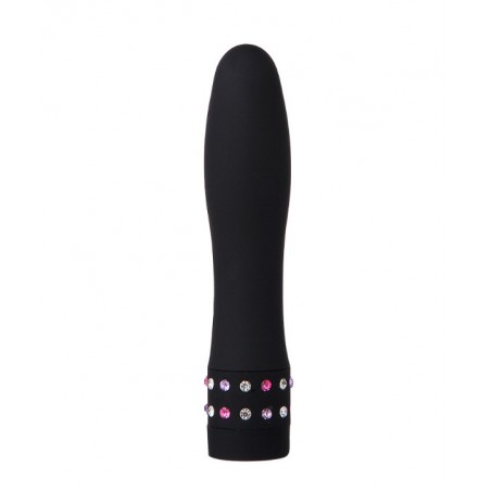 Mini vibromasseur noir multivitesse