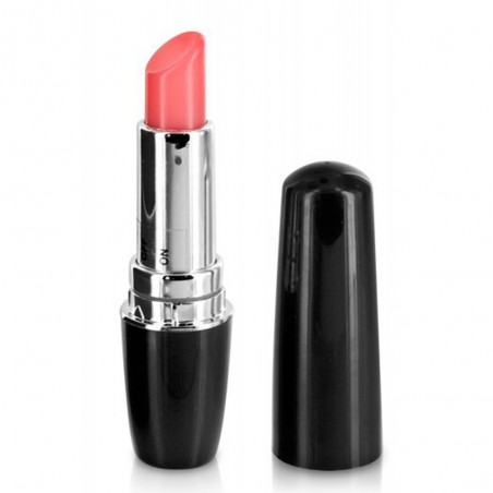 Vibromasseur Rouge à Lèvres waterproof noir - 9,3 cm