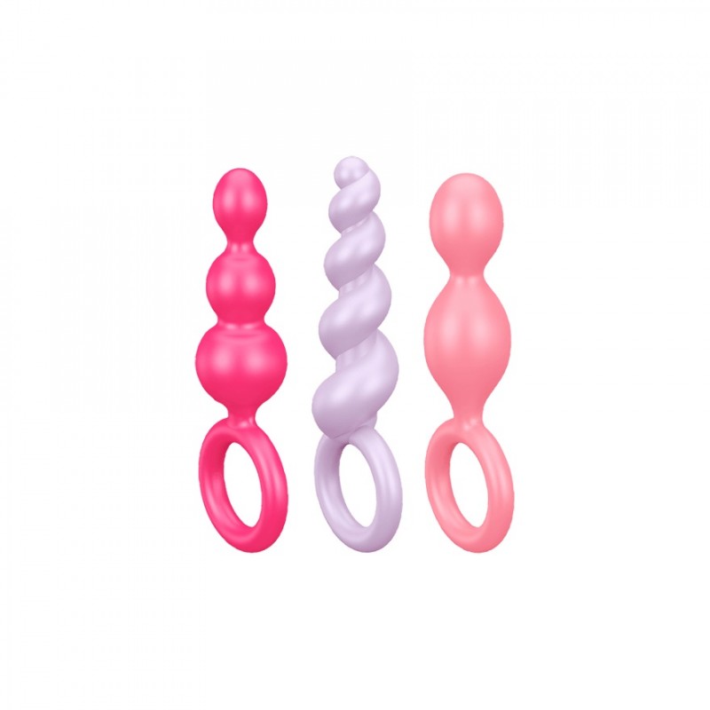 Coffret 3 plugs Satisfyer Plugs Colorés
