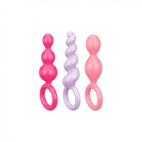 Coffret 3 plugs Satisfyer Plugs Colorés