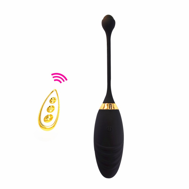 Oeuf vibrant noir avec 10 modes de vibration et 6 vitesses par mode