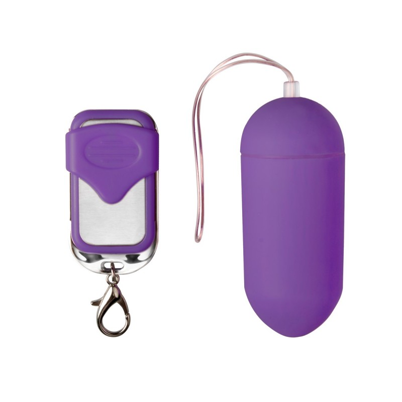 Oeuf vibrant avec télécommande - Longueur 7,5 cm - 10 programmes de vibrations