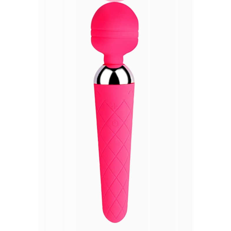 Baguette de massage en silicone Fuchsia - 20 cm