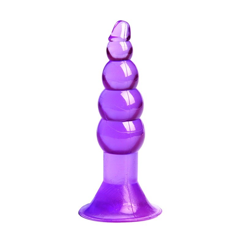 Plug anal ventouse violet  11 cm