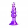 Plug anal ventouse violet  11 cm